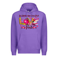 Purple in october we wear pink teacher Premium Hoodie - LillyAllenDesigns