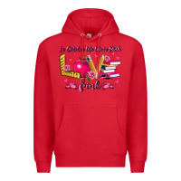 Red in october we wear pink teacher Premium Hoodie - LillyAllenDesigns