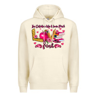 Sandshell in october we wear pink teacher Premium Hoodie - LillyAllenDesigns