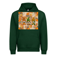 Forest Green fall with gnomes Urban Hoodie - texasbilliewilder