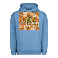 Pigment Pebble Blue fall with gnomes Urban Hoodie - texasbilliewilder