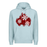 Blue Mist Christmas snowflakes patch Premium Hoodie - AdoDesignShop