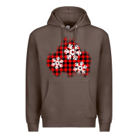 Coffee Christmas snowflakes patch Premium Hoodie - AdoDesignShop