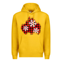 Lemon Christmas snowflakes patch Premium Hoodie - AdoDesignShop
