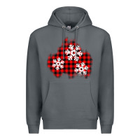 Rock Christmas snowflakes patch Premium Hoodie - AdoDesignShop