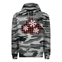 Slate Camo Christmas snowflakes patch Premium Hoodie - AdoDesignShop