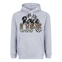 Heather Grey race life Heavyweight Hoodie - MaliasSmallBusiness