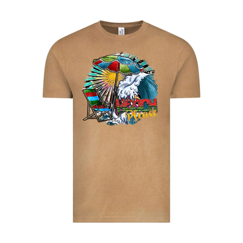 Beach Please Vintage Tee by SublimationCraftShop | Teevron