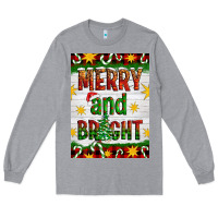 Heather Grey Merry And Bright Long Sleeve Tee - Artiststas