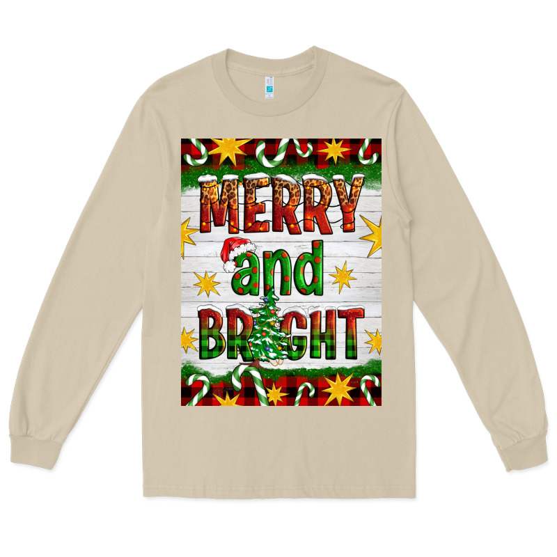Merry And Bright Long Sleeve Tee by Artiststas | Teevron