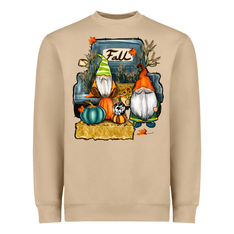 Farm Truck Autumn Gnomes Heavyweight Sweatshirt by RanaPortraitStore | Teevron