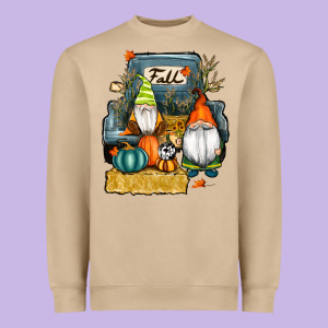 Farm Truck Autumn Gnomes Heavyweight Sweatshirt Designed By Ranaportraitstore