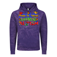Cloud Purple please be patient i have autism Vintage Hoodie - Zillion Design Studio