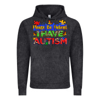 Vintage Black please be patient i have autism Vintage Hoodie - Zillion Design Studio
