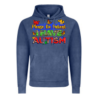 Vintage Denim please be patient i have autism Vintage Hoodie - Zillion Design Studio