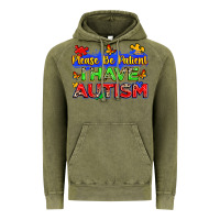 Vintage Olive please be patient i have autism Vintage Hoodie - Zillion Design Studio