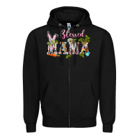 Black blessed mama easter Zipper Hoodie - BarkalooDesign
