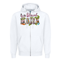 White blessed mama easter Zipper Hoodie - BarkalooDesign