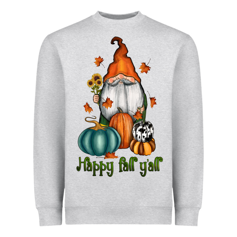 Happy Fall Y'all Gnome Heavyweight Sweatshirt by RanaPortraitStore | Teevron
