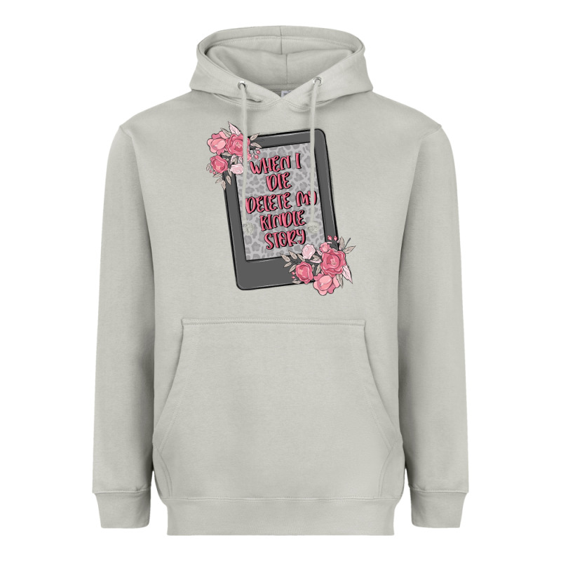 When I Die Delete My Kindle History Heavyweight Hoodie by MaliasSmallBusiness | Teevron