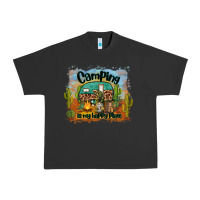 Pigment Black camping is my happy place Urban Heavy Tee - BarkalooDesign