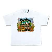 White camping is my happy place Urban Heavy Tee - BarkalooDesign