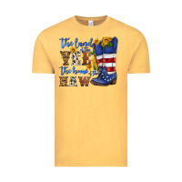 Vintage Mustard the land of the yee the home of the haw Vintage Tee - HRA Design Shop