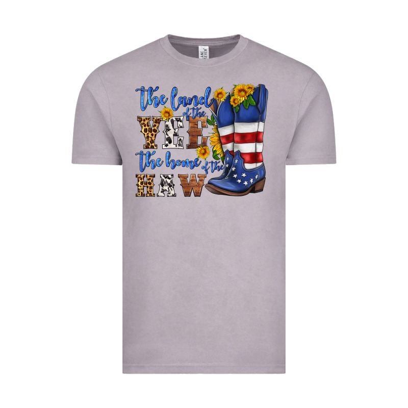 The Land Of The Yee The Home Of The Haw Vintage Tee by HRA Design Shop | Teevron