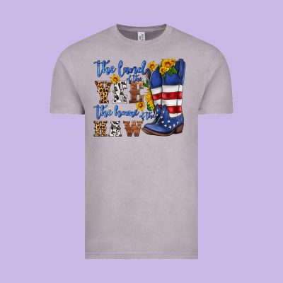 The Land Of The Yee The Home Of The Haw Vintage Tee Designed By Hra Design Shop