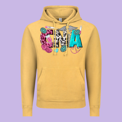 Cna Vintage Hoodie Designed By Texasbilliewilder