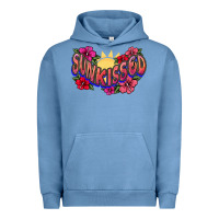 Pigment Pebble Blue sunkissed Urban Hoodie - NancyCooperArtShop