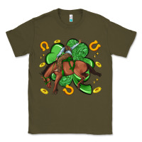 Army Green cowboy with shamrock Classic Tee - Artiststas