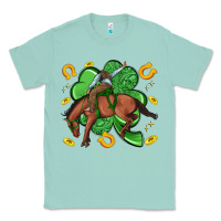 Seafoam cowboy with shamrock Classic Tee - Artiststas