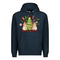 Navy teacher of smart cookies Premium Hoodie - LillyAllenDesigns
