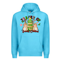 Ocean Blue teacher of smart cookies Premium Hoodie - LillyAllenDesigns
