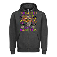 Charcoal Heather i'm dead inside but it's mardi gras Zipper Hoodie - Jasminsmagicworld