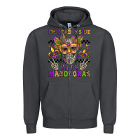 Smoke i'm dead inside but it's mardi gras Zipper Hoodie - Jasminsmagicworld