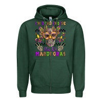 Sports Green i'm dead inside but it's mardi gras Zipper Hoodie - Jasminsmagicworld
