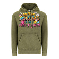 Vintage Olive coffee scrubs and rubber gloves Vintage Hoodie - texasbilliewilder