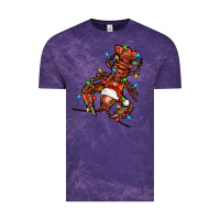 Cloud Purple Christmas crawfish Vintage Tee - FaDigitalArtStudio