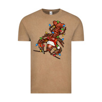 Vintage Coffee Christmas crawfish Vintage Tee - FaDigitalArtStudio