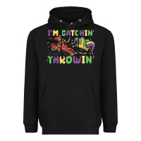 Black i'm catchin' if you're throwin' Heavyweight Hoodie - MaliasSmallBusiness