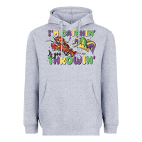 Heather Grey i'm catchin' if you're throwin' Heavyweight Hoodie - MaliasSmallBusiness