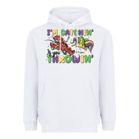 White i'm catchin' if you're throwin' Heavyweight Hoodie - MaliasSmallBusiness