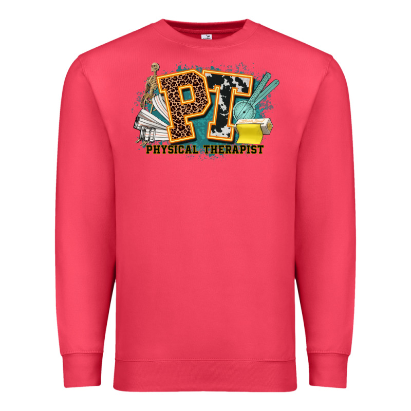 Pt Physical Therapist Western Premium Sweatshirt by NancyCooperArtShop | Teevron