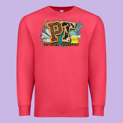 Pt Physical Therapist Western Premium Sweatshirt Designed By Nancycooperartshop