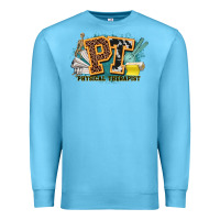 Ocean Blue pt physical therapist western Premium Sweatshirt - NancyCooperArtShop