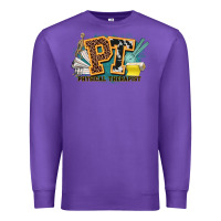 Purple pt physical therapist western Premium Sweatshirt - NancyCooperArtShop