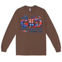 Chestnut with god all things are possible usa Long Sleeve Tee - AdoDesignShop