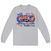 Moon Dust with god all things are possible usa Long Sleeve Tee - AdoDesignShop